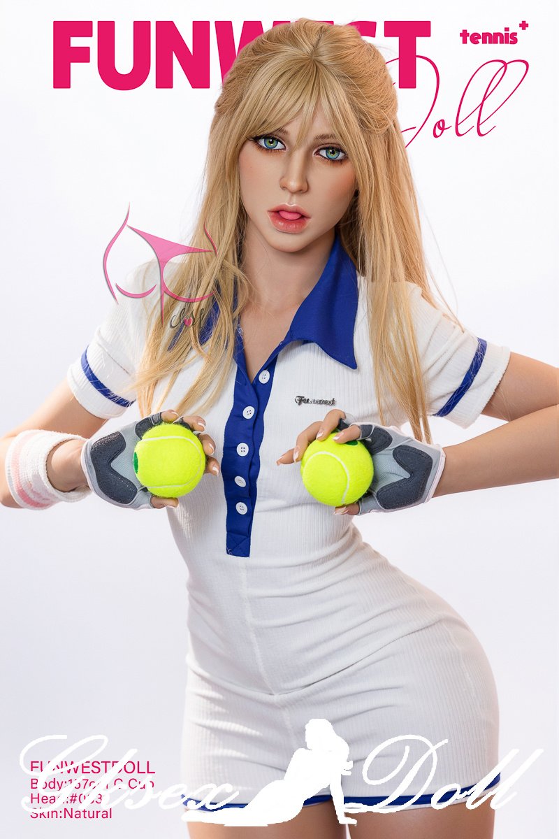 D47064 03 157cm C-Cup Blonde Sports Sex Doll Elina