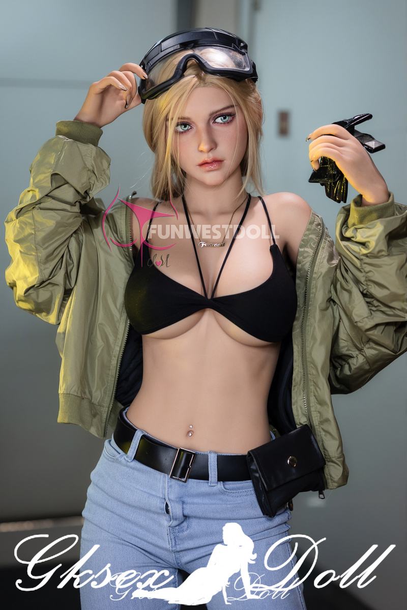 D47070 18 162cm F-Cup Large Breasts Blonde Sex Doll Bella