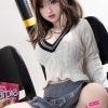 D47075 03 Small breasts love doll 158cm black long hair Asian TPE sex doll