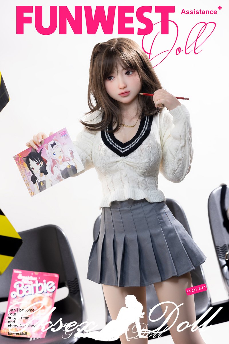 D47075 04 Small breasts love doll 158cm black long hair Asian TPE sex doll