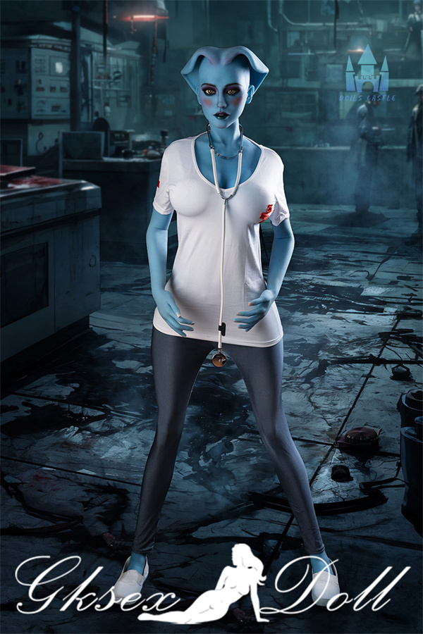 DC37035 03CM G-CUP Blue Skin Hentai Alien Tpe Sex Doll #A14 Zosia DC37035 03 170cm G-Cup Blue Skin Hentai Alien TPE Sex Doll #A14 Zosia