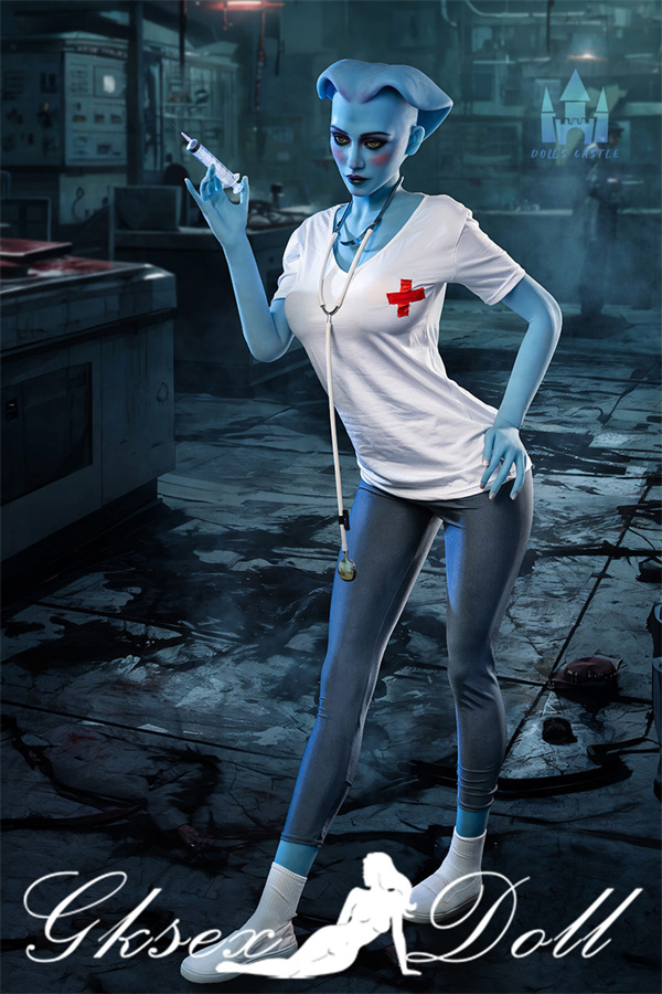 DC37035 08CM G-CUP Blue Skin Hentai Alien Tpe Sex Doll #A14 Zosia DC37035 08 170cm G-Cup Blue Skin Hentai Alien TPE Sex Doll #A14 Zosia