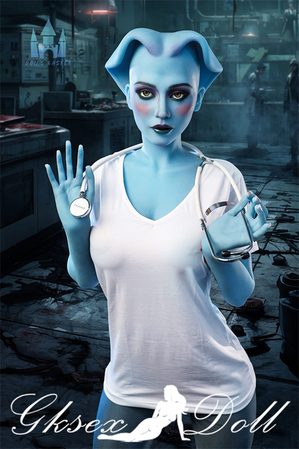 DC37035 16CM G-CUP Blue Skin Hentai Alien Tpe Sex Doll #A14 Zosia DC37035 16 170cm G-Cup Blue Skin Hentai Alien TPE Sex Doll #A14 Zosia