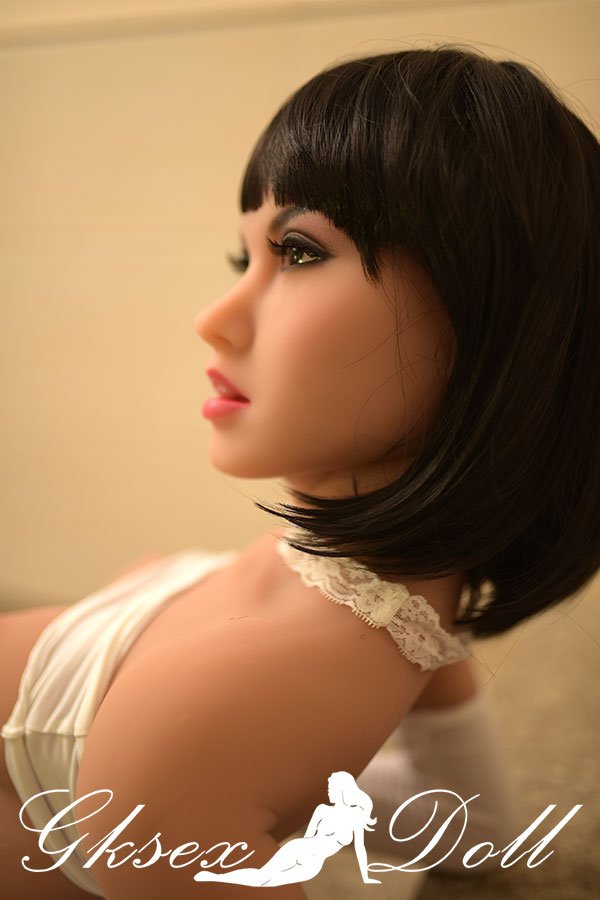 sexdoll06050 14 158cm B-Cup Korean Skinny TPE Sex Doll With Short Black Hair