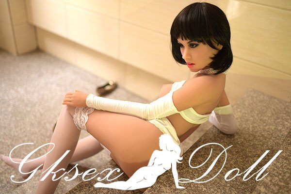 sexdoll06050 26 158cm B-Cup Korean Skinny TPE Sex Doll With Short Black Hair