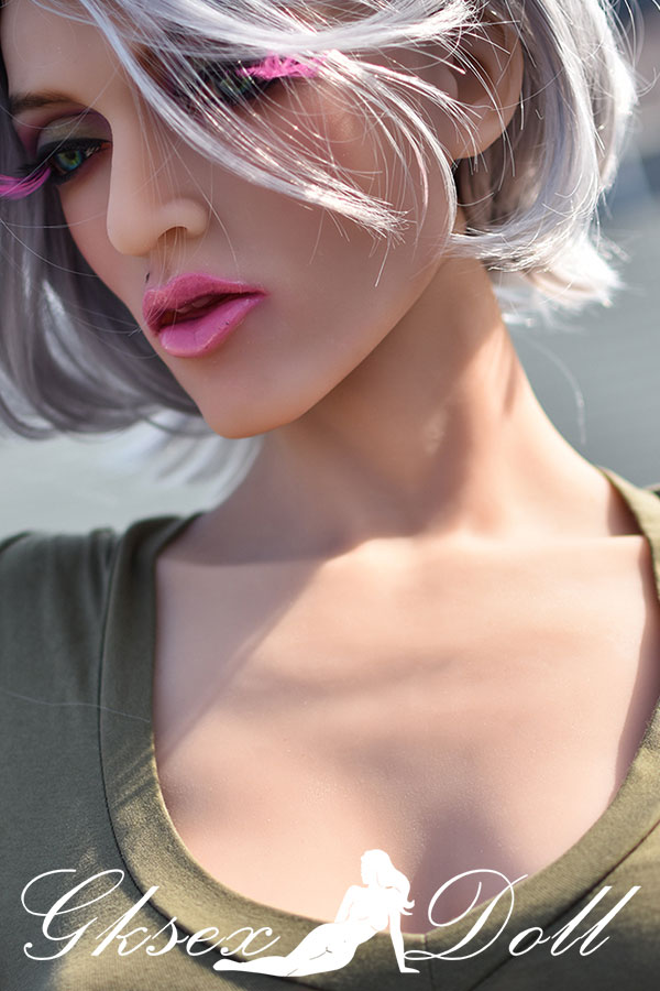 sexdoll06092 08 163cm C-Cup Mature White Short Hair Sports Love Doll