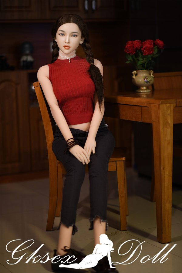 sexdoll06154 02 170cm Small Boobs Sexy Chinese Sex Doll Silicone Head