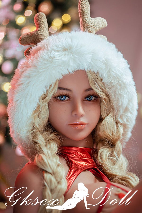 sexdoll14058 10 153cm Blonde Funniest Christmas Sex Doll