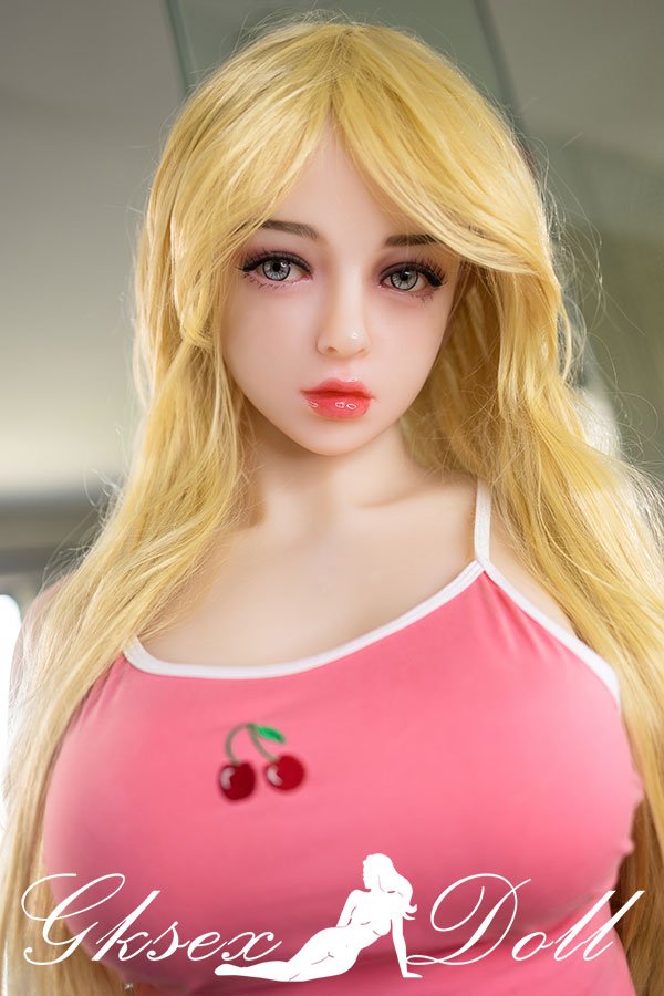 sexdoll14068 03 Poupée sexuelle blonde aux seins moyens de 158 cm