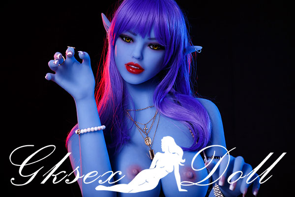 sexdoll14089 22 sexdoll14089 22 158cm Medium Boobs Blue Skin Elf Ears Love Doll