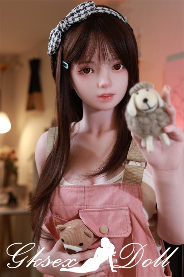 sexdoll48007 08 158cm Asian Gentle Long Hair Cute Love Doll Silicone Sex Doll