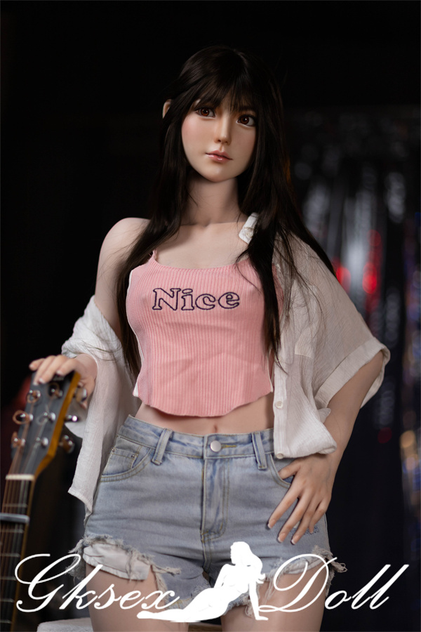 sexdoll48011 09 sexdoll48011 09 158cm Big Breast Guitar Girl Realistic Silicone Sex Doll