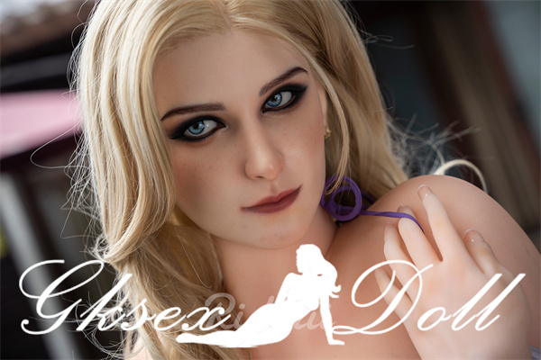 sexdoll49019 05 Realistic European Blond Silicone Head Sex Doll 166cm Gloria