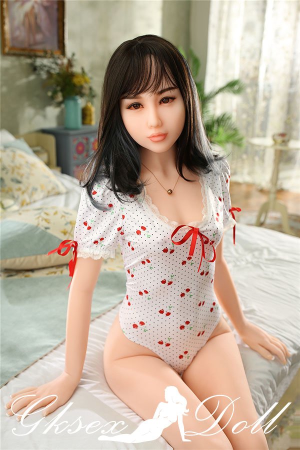 sexdoll04208 01 165cm Small Chest Slim Swimsuit Sweet Girl Life Size TPE Sex Doll Minus Saya