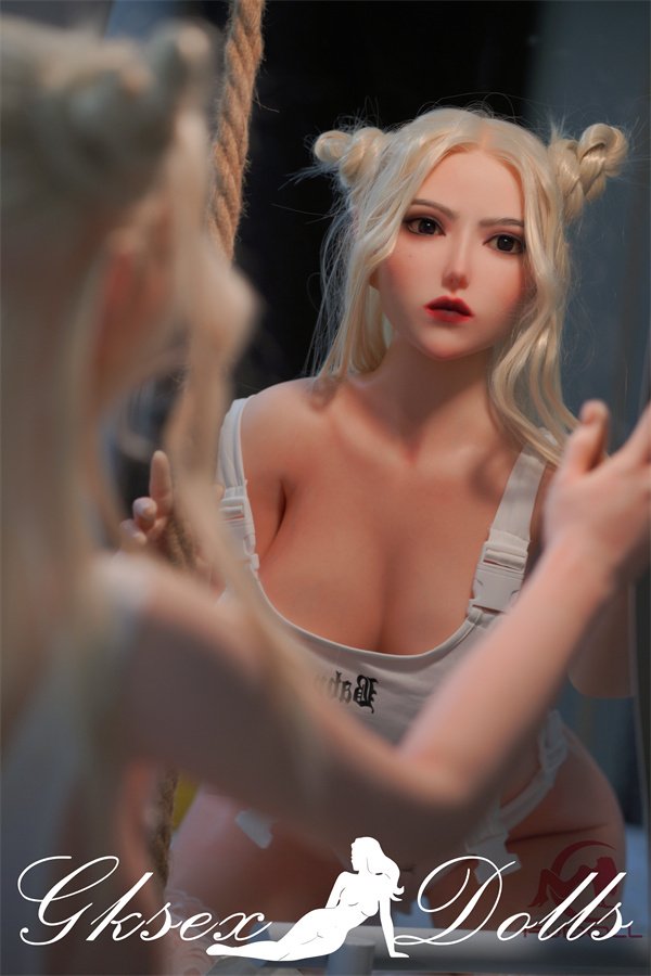 sexdoll26042 08 166cm Beautiful Blonde Silicone Sex Doll