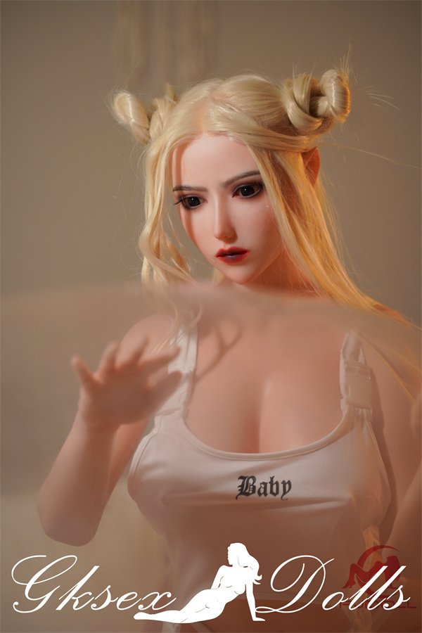 sexdoll26042 13 166cm Beautiful Blonde Silicone Sex Doll