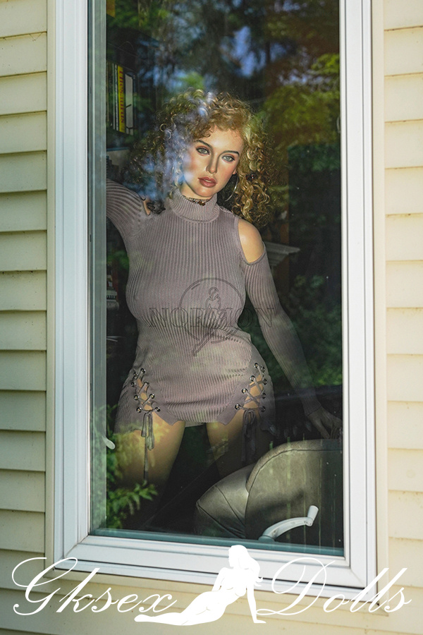 sexdoll45002 10 162cm Blonde Mature Female Silicone Sex Doll Ida