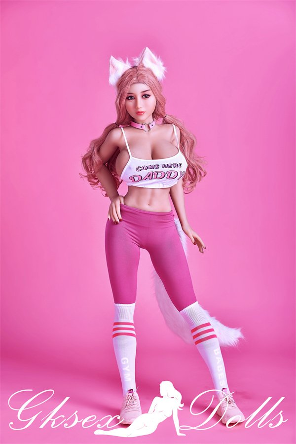 sexdollOVU04 23 01 154cm Pink Hair Big Breasts Useful Beauty Sex Doll In Stock In The United States