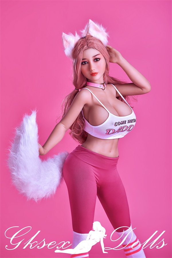 sexdollOVU04 23 03 154cm Pink Hair Big Breasts Useful Beauty Sex Doll In Stock In The United States