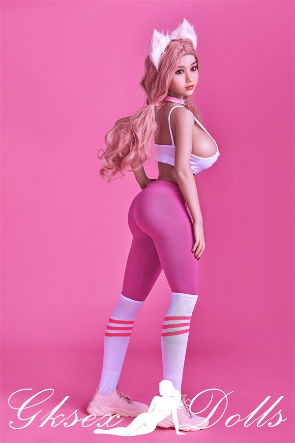 sexdollOVU04 23 06 154cm Pink Hair Big Breasts Useful Beauty Sex Doll In Stock In The United States