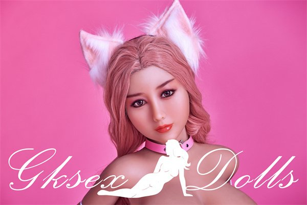 sexdollOVU04 23 13 154cm Pink Hair Big Breasts Useful Beauty Sex Doll In Stock In The United States
