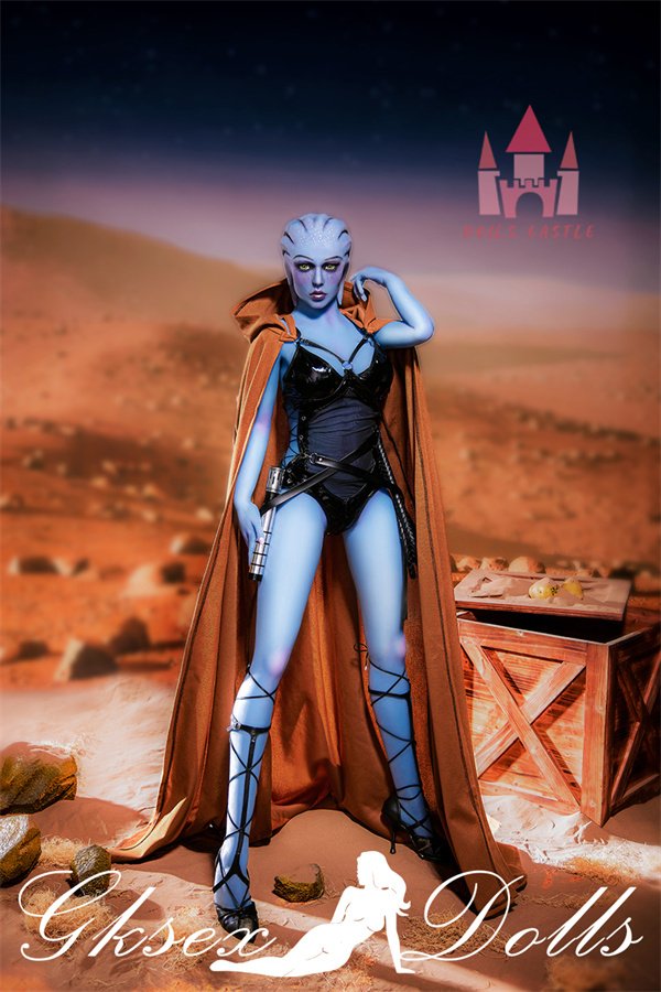 sexdollOVU37 20 03 Blue Skin Alien E-Cup 156cm Sex Doll In Stock In The USA