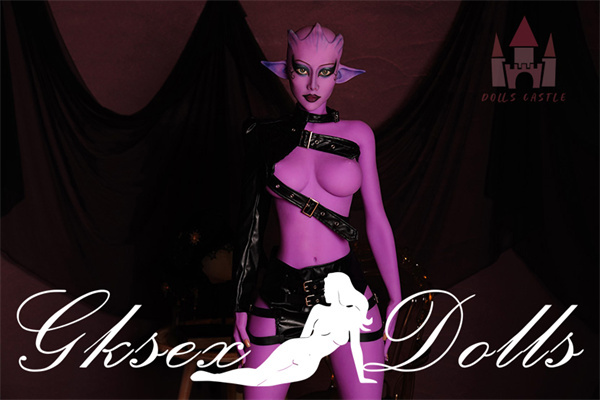 sexdollOVU37 23 02 Purple Skin Alien G-Cup 163cm Sex Doll In Stock In The USA