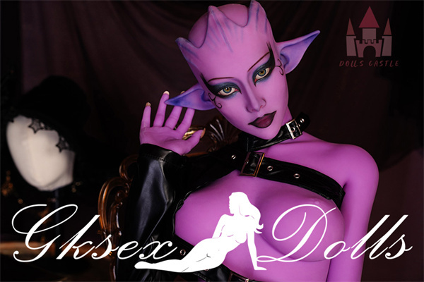 sexdollOVU37 23 12 Purple Skin Alien G-Cup 163cm Sex Doll In Stock In The USA