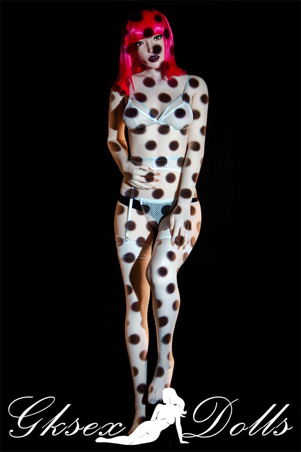 sexdollOVU39 10 02 Silicone Head  TPE Body Pink Hair 157cm Sex Doll In Stock In The United States