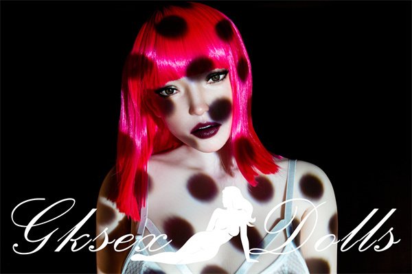 sexdollOVU39 10 03 Silicone Head  TPE Body Pink Hair 157cm Sex Doll In Stock In The United States