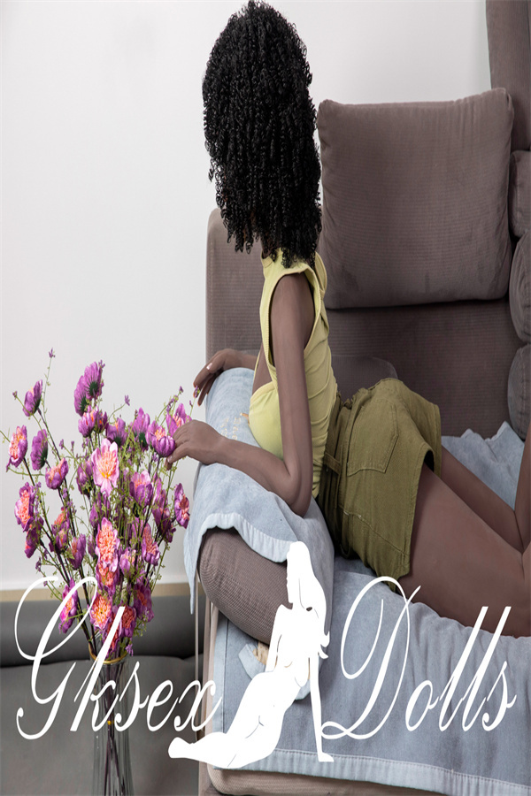 sexdollOVU40 3 10 152cm Black Skin Cheap In Stock TPE Sex Doll in USA