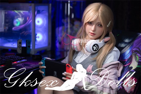 sexdollOVU41 010 17 159cm Blond Esports Girl With Twin Tails TPE Sex Dolls In Stock In The US