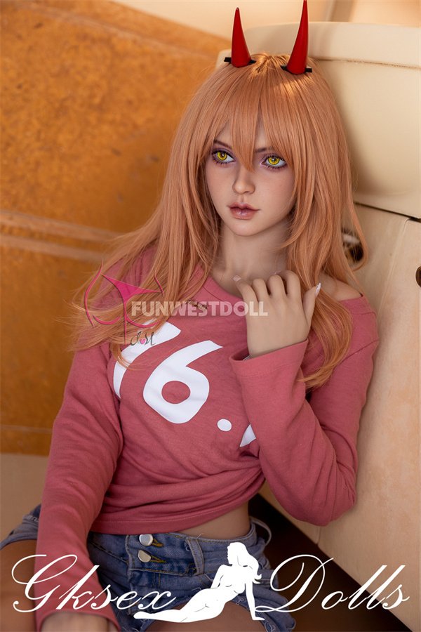 sexdollOVU41 09 19 159cm Blond Little Devil Pretty Girl TPE Sex Doll In Stock In The US