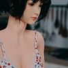 sexdollOVU42 56 02 163cm Short Hair Gentle Girl Silicone Head TPE Body Sex Doll Phaedra