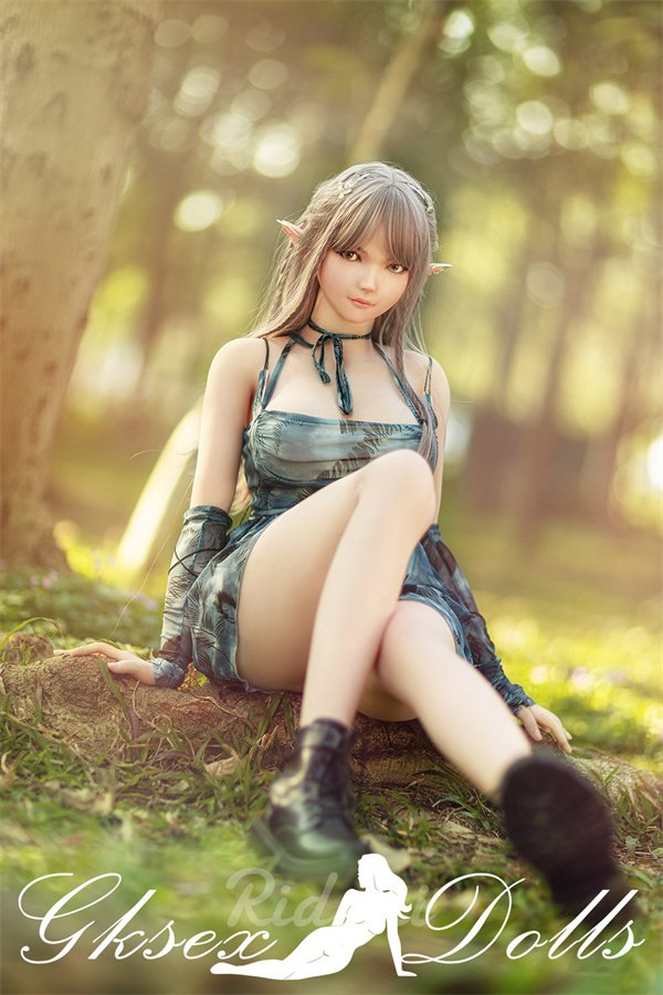 sexdollOVU42 9 08 163cm Pure Elf Ear Girl Silicone Head TPE Body Sex Doll Aggie