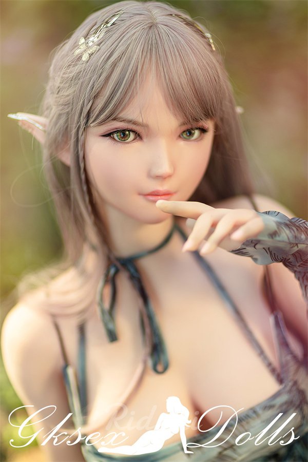 sexdollOVU42 9 13 163cm Pure Elf Ear Girl Silicone Head TPE Body Sex Doll Aggie