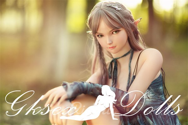 sexdollOVU42 9 19 163cm Pure Elf Ear Girl Silicone Head TPE Body Sex Doll Aggie