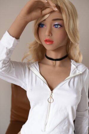 Sexy TPE Sex Doll Dark Tanned The Melancholic Girl With Golden Hair